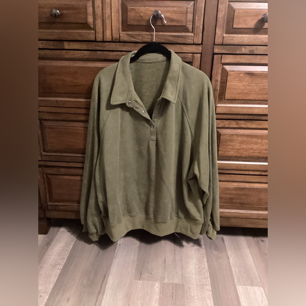 Olive Green Women's Top